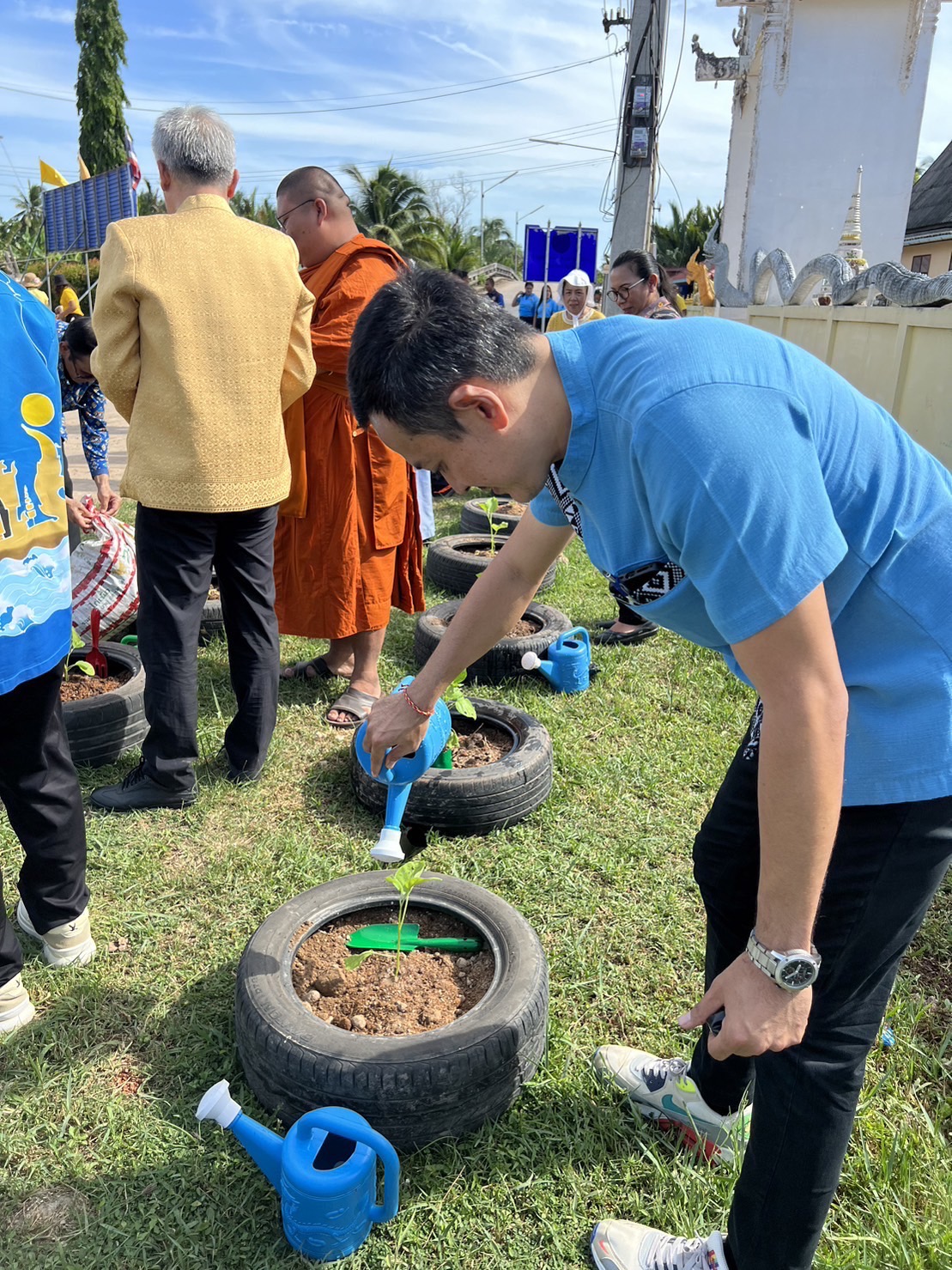 วัดประชารัฐ สร้างสุขสู่ปฏิบัติการปลูกผักสวนครัว เพื่อสร้างความมั่นคงทางอาหาร